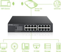 Zyxel GS1100-16-EU0103F 16-port Gigabit Rack / Asztali Switch