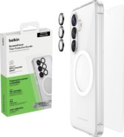 Belkin BUA002hq Samsung Galaxy S26 3in1 Tok + Kijelzővédő üveg + Kameravédő Szett - Átlátszó/Fekete