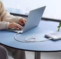 Baseus Silky Series USB-C apa - USB-C apa 2.0 Adat és Töltőkábel 100 Watt 1m - Fehér