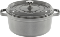 Staub La Cocotte Öntöttvas Főzőedény Rozsdamentes acél Gőzölőbetéttel Ø24cm 3,8L - Grafitszürke