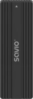 Savio AK‑84 M.2 USB 3.1 Külső SSD ház - Fekete