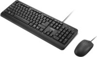 Lenovo 160 Vezetékes Billentyűzet + Egér US - Fekete