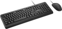 Lenovo 160 Vezetékes Billentyűzet + Egér US - Fekete