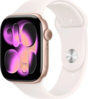 Apple Watch Series 11 42mm Okosóra M/L Rózsaszín Sportszíjjal - Rózsaarany