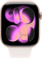 Apple Watch Series 11 42mm Okosóra M/L Rózsaszín Sportszíjjal - Rózsaarany