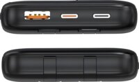 S-Link IP-G16L Powerbank 10000mAh 20W integrált USB-C + Lightning kábellel - Fekete