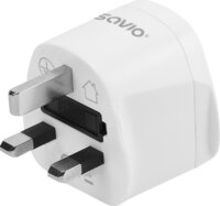 Savio AP-05 Univerzális 250V Hálózati Utazó Adapter - Fehér