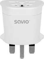 Savio AP-05 Univerzális 250V Hálózati Utazó Adapter - Fehér