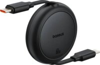 Baseus Free2Pull Mini Visszahúzható USB-C apa - USB-C apa Adat és Töltőkábel 1m - Fekete