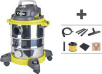 Ryobi RVC-1220I-G Nedves-száraz porszívó 1250W - Fekete/Zöld/Ezüst