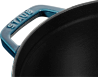 Staub La Cocotte Öntöttvas lábas fedővel 24cm - Óceánkék