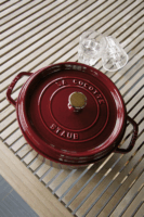 Staub La Cocotte Öntöttvas Lábas fedővel 24cm - Bordó