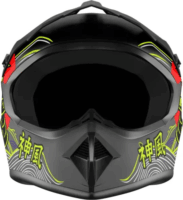 Kamikaze AKC207 Tokyo Drift Kerékpáros / Rolleres Sisak - Fekete (M 57-58cm)