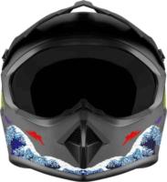 Kamikaze AKC205 Katana Kerékpáros / Rolleres Sisak - Fekete (L 59-60cm)