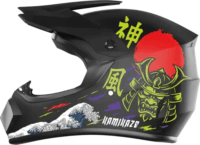 Kamikaze AKC204 Katana Kerékpáros / Rolleres Sisak - Fekete (M 57-58cm)