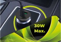 Mobile Origin CA19 USB-C + USB-A Autós Gyorstöltő 30W - Fekete