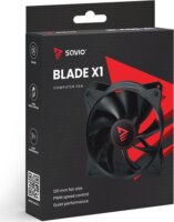 Savio X1 120mm PWM Rendszerhűtő Ventilátor - Fekete