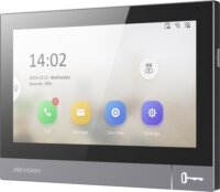 Hikvision DS-KH8381-WTE1 7" IPS érintőképernyős Video Kaputelefon beltéri egység - Fekete