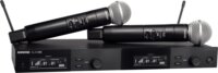 Shure SLXD24DE/SM58-G59 Vezeték nélküli mikrofon szett 2db + vevőegység - Fekete