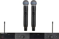 Shure SLXD24DE/B58-G59 Vezeték nélküli mikrofon szett 2db + vevőegység - Fekete