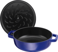 Staub Chistera Öntöttvas Főzőedény fedővel Ø 28cm 3,7L - Kék