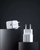 Intenso W30C USB-C GaN Hálózati Gyorstöltő Adapter 30W (2db / csomag) - Fehér