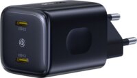 Baseus PicoGo AN13 2x USB-C Hálózati Gyorstöltő Adapter 45W - Fekete