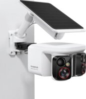Baseus Security X1 Pro Kültéri Dual 3K Smart WiFi Okos IP Napelemes Kamera - Fehér
