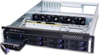 FANTEC SRC-2080X07-12G/6G 2HE 2U Rack Szerver Ház (43 × 55 × 8,8 cm) - Szürke
