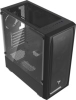 SAVIO NOCTIS FLOW Midi Torony Számítógépház + 4db 120mm ventilátor - Fekete