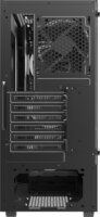 SAVIO NOCTIS FLOW Midi Torony Számítógépház + 4db 120mm ventilátor - Fekete