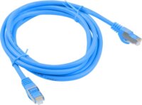 Lanberg PCF6-10CC-0100-B F/UTP Cat6 RJ45 Patch kábel 1m - Kék