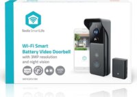Nedis WIFICDP21BK Okos ajtócsengő kaputelefon FullHD kamerával - Fekete