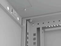 Lanberg 19" Fali rack szekrény 4U 540x350mm - Szürke