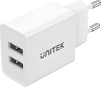 Unitek P1113A-EU 2x USB-A Hálózati Töltő Adapter 12W - Fehér