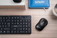 Savio KB-02 Wireless Billentyűzet US - Fekete
