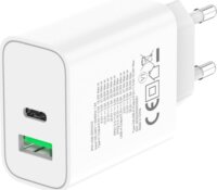 Techly IPW-USB-30WACG USB-C / USB-A Hálózati Gyorstöltő Adapter 30W - Fehér