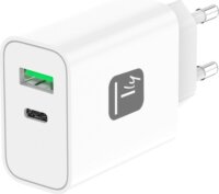 Techly IPW-USB-30WACG USB-C / USB-A Hálózati Gyorstöltő Adapter 30W - Fehér