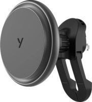 Yenkee YSM 820 MAGFOLD Autós telefontartó / Wireless töltő QI2 15W - Fekete