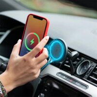 Yenkee YSM 820 MAGFOLD Autós telefontartó / Wireless töltő QI2 15W - Fekete