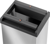Hailo Big-Box Swing XL 52 literes önzáró műanyag szemetes - Ezüst/Fekete