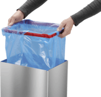 Hailo Big-Box Swing XL 52 literes önzáró műanyag szemetes - Ezüst/Fekete