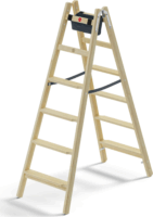 Hailo Master H80 2x6 lépcsőfokos fa állólétra