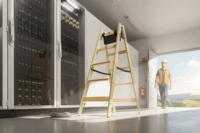 Hailo Master H80 2 x 5 lépcsőfokos fa állólétra