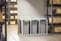 Hailo Profiline Öko XL 38 Literes Nyitható fedeles bővíthető szemetes - Szürke