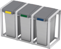 Hailo Profiline Öko XL 38 Literes Nyitható fedeles bővíthető szemetes - Szürke