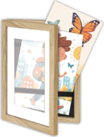 ZEP London Box MRN82 14x21,5cm Tároló Fa képkeret - Natúr fa
