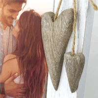 ZEP RE646W 10x15cm Fa képkeret szív dekorációval - Fehér