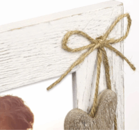 ZEP RE646W 10x15cm Fa képkeret szív dekorációval - Fehér