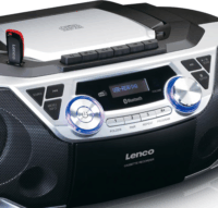 Lenco SCD-720SI DAB+ FM Asztali / Hordozható Rádió Boombox - Ezüst